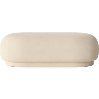 Ferm Living Rico Ottoman Puf Offwhite - Sækkestole & Puffer Polyester Off-White - 100258202