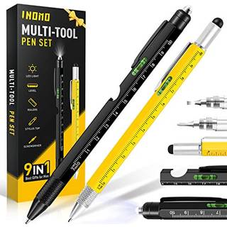 Strømpe stuffers til mænd 9 i 1 multitool pen gaver til mænd herre strømpe stuffers til voksne herre gaver til julegaver til far bedstefar mand f