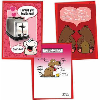 Nobleworks - Sortiment af 3 Funny Valentine's Day lyk?nskningskort m/konvolutter Funny Loving Holiday for Men Women Couples Variety Pack (3 desig