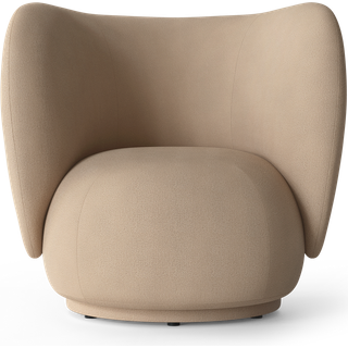 Ferm Living Rico lounge chair lænestol sand, brushed