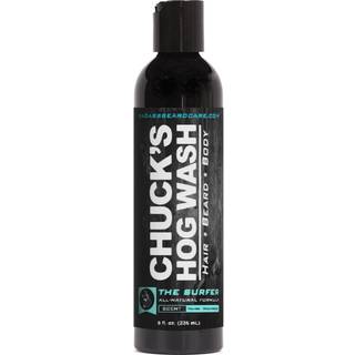 Chuck's Hog Wash - All Natural Beard and Body Wash - Surfer Duft 8 oz - forlader dit skæg blødere end det nogensinde har været og er velegnet til