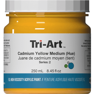 Tri-Art High Viscosity akrylfarve 250 ml Cadmium Yellow Medium Hue