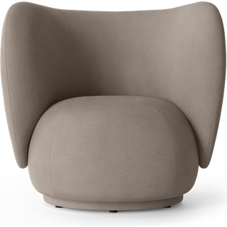 Rico Lounge Chair - Brushed - Warm Grey