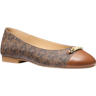 MK Rebecca Flex Empire Monogram Ballet Flat - Brown - Michael Kors - EU 37