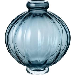 Louise Roe Balloon 01 Vase 25 Cm - Vaser Mundblæst Glas Blå - 10515-2-74