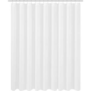 N&Y Hjem Ekstra bredt ekstra langt stof Bruser Gardinforing 108 X 84 tommer Hotelkvalitet Vaskbart hvidt spa -badev?relsesgardiner med grommets 1