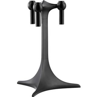 Stoff Nagel Nagel Stand Black - Lysestager Lakeret Metal Mat Sort - 9043