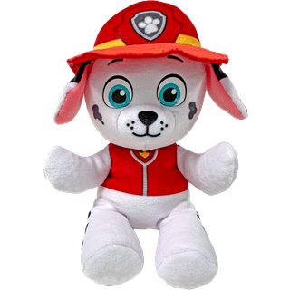 TY Paw Patrol Marshall Dalmatiner Plysbamse - 18 cm Krammevenlig og Blød Bamse med Officiel TY Hjerte-Tag