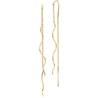 YOUNG ONE SNAKE - Earring shiny gold pl. recycled silver - 1 par