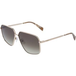 Liu Jo Unisex LJ162S 714 Solbriller Metal Guld Brun Pilot Normal