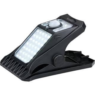 LED-lys med klemme og solcelleopladning