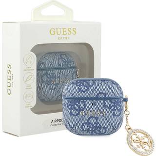 AirPods 4 Guess 4G Strass Charm-etui - Blå