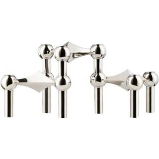 STOFF STOFF Nagel lysestage 3-pak krom