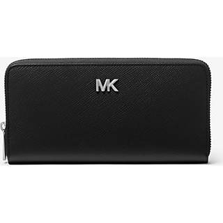 MK Edison Leather Zip-Around Wallet - Black - Michael Kors - ONE SIZE