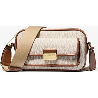MK Bradshaw Extra-Small Metallic Signature Logo Camera Crossbody Bag - Natural - Michael Kors - ONE SIZE