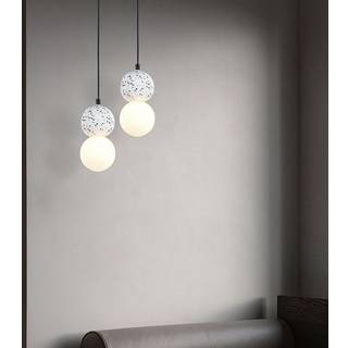 LED designer pendel lampe - hvid, med G9 fatning