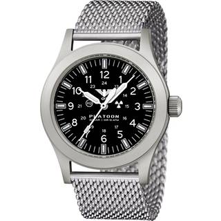 KHS PLASSF.MS Herren-Armbanduhr Platoon Solar Meshband