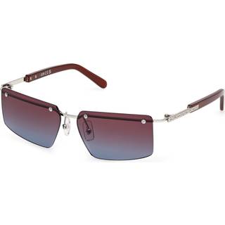 GCDS Unisex GD0061 16T Solbriller Metal Palladium Bordeaux Firkantet Normal