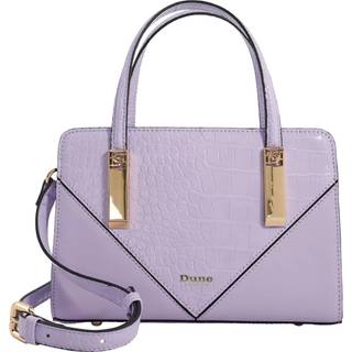 Dune London Dune London Purple Dinkydenbeigh Mini Branded Handle Tote Bag
