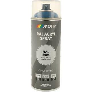 Spraymaling RAL 8004 Høj Glans Kobber Brun Motip 07109 400ML