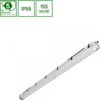Spectrum Gigant Pro 58W LED armatur - 150cm, 150lm/W, IP66 vandtæt, gennemfortrådet, IK10, 230V - Dæmpbar : Ikke dæmpbar, Kulør : Neutral