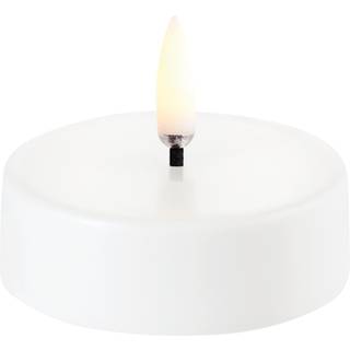 UYUNI LED fyrfadslys maxi, genopladelig, hvid