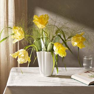 Kähler Hammershøi vase unfold 20,5 cm Hvid
