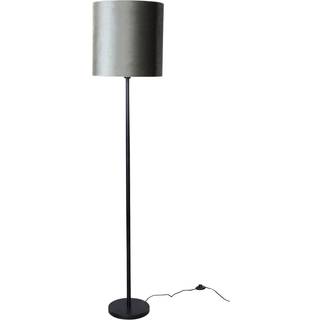 Gulvlampe sort med grøn fløjlsskærm 40 cm - Simplo