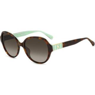 Kate Spade KS Emalie 2/G/S Asian Fit Polarized PHW/LA 56 Solbriller Kvinder Tortoiseshell - Dark Brown Tortoise On Mint Green - 56mm