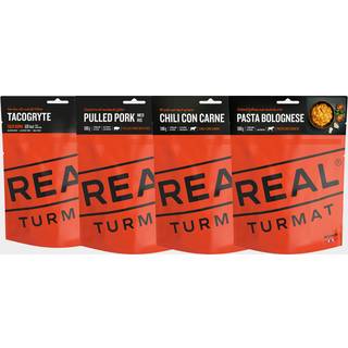 Stor pakke frysetørret mad / campingmad Real Turmat Vandringspakke, 4-pack, 1900 gram