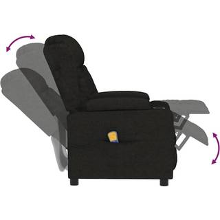 Massagestol Stof - Sort