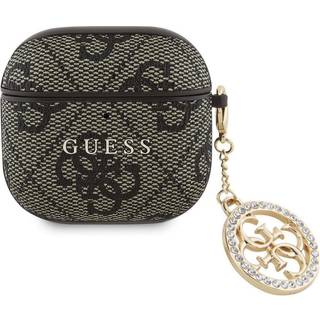 AirPods 4 Guess 4G Strass Charm-etui - Brun