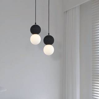 LED Designer Pendel Lampe G9 - Sort + Hvid Hus