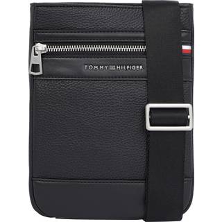 Pebble Grain Metal Logo Crossbody Bag