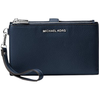 MK Adele Leather Smartphone Wallet - Blue - Michael Kors - ONE SIZE
