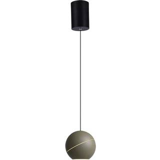 LED hængelampe - Ø120, justerbar wire, touch lysdæmper, tænd/sluk, 3000K, champagne guld - Kulør : Varm