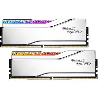 G.Skill Trident Z5 Royal Neo RGB DDR5-6000 - 64GB - CL30 - Dual Channel (2 pcs) - AMD EXPO - Sølv med RGB