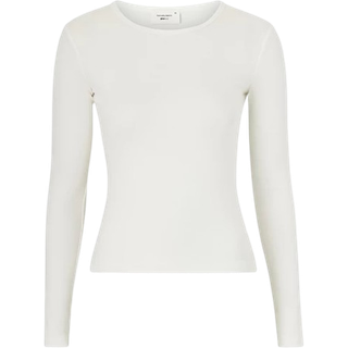 Gina Tricot-Basic long sleeve top-Langærmede toppe-Hvid-L-Dame
