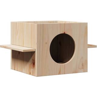 kattehus 51x35x30 cm massivt fyrretræ