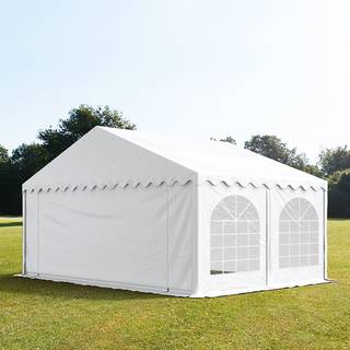 5x5m, Partytelt, PVC-teltdug, hvid - (5107)