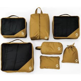 Packing Cubes, Packhilfe Set 7-teilig, Travel Organizer, Koffer Organizer, Herbstgold