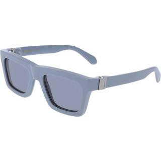 Ferragamo Mand SF2071S 452 Solbriller Acetat Lyseblå Grå Firkantet Normal