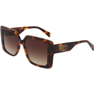 Liu Jo Kvinde LJ816S 240 Solbriller Acetat Havana Firkantet Normal