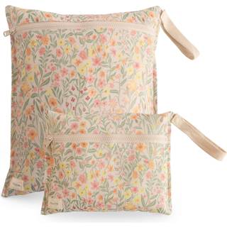 mushie vandt?tte v?de poser | Stor og lille genanvendelig opbevaringstaske til babyartikler og rejser | Lynl?slommer med h?ndtag | Maskinvaskbart