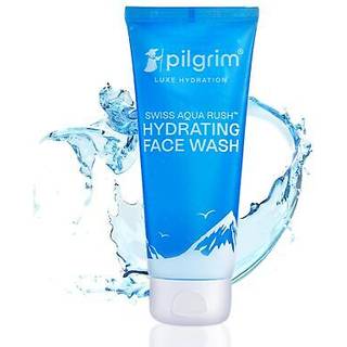 Pilgrim Aqua Hydrating Face Wash | Blid Daily Cleanser med brintvand | Fjerner snavs urenheder og makeup | Opdater og fugter hud | 3.38 fl oz (10