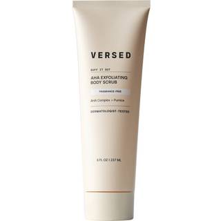 Versed Buff It Out AHA Exfoliating Body Scrub og Mask - Mlkesyre & Glykolsyre Exfoliant - Mikrofin Pimpsten Body Exfoliator til at polere og udg