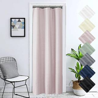 Aiyufeng Moga Stall Fabric Broesgardin - Blød og let lille bruseforhæng med tekstur til smal stallstørrelse Maskinvaskbar 36 """" WX72 L Pink