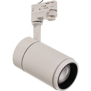 Arcchio LED-skinnespot Nanna, 3000K, hvid, DALI Nanna Arcchio, dæmpbar, Hvid/opal, Stue/spisestue, Aluminium, Moderne