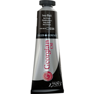 Georgian Oil Colour oliefarve 38 ml Ivory Black 034
