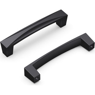 Hickory Hardware Crest Collection Tr?k 3-3/4 tommer (96 mm) center til center mat sort finish